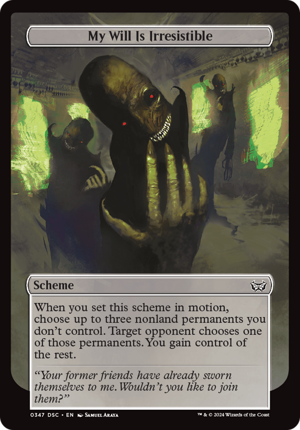 My Will Is Irresistible (Full Art) [Duskmourn: Archenemy] | Local Legends