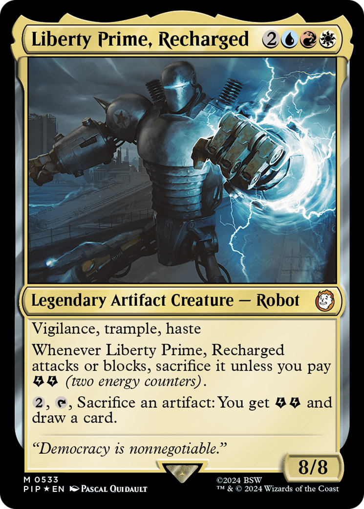 Liberty Prime, Recharged (Surge Foil) [Fallout] | Local Legends