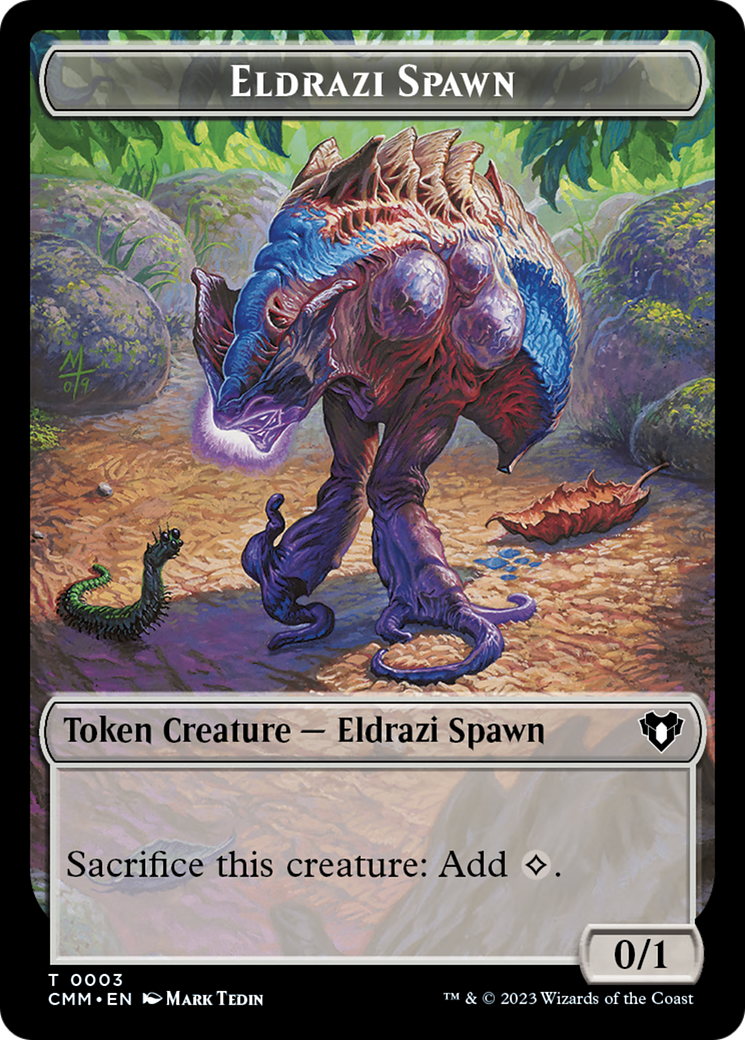 Eldrazi Spawn // Satyr Double-Sided Token [Commander Masters Tokens] | Golgari Games