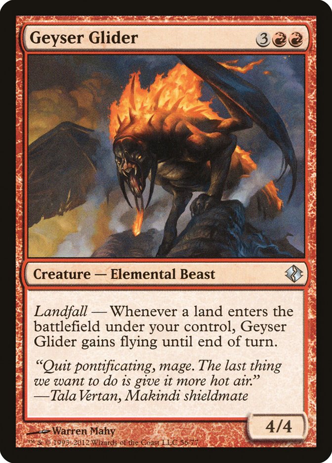 Geyser Glider [Duel Decks: Venser vs. Koth] | Local Legends