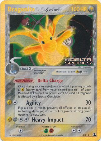 Dragonite (3/113) (Delta Species) (Stamped) [EX: Delta Species] | Local Legends
