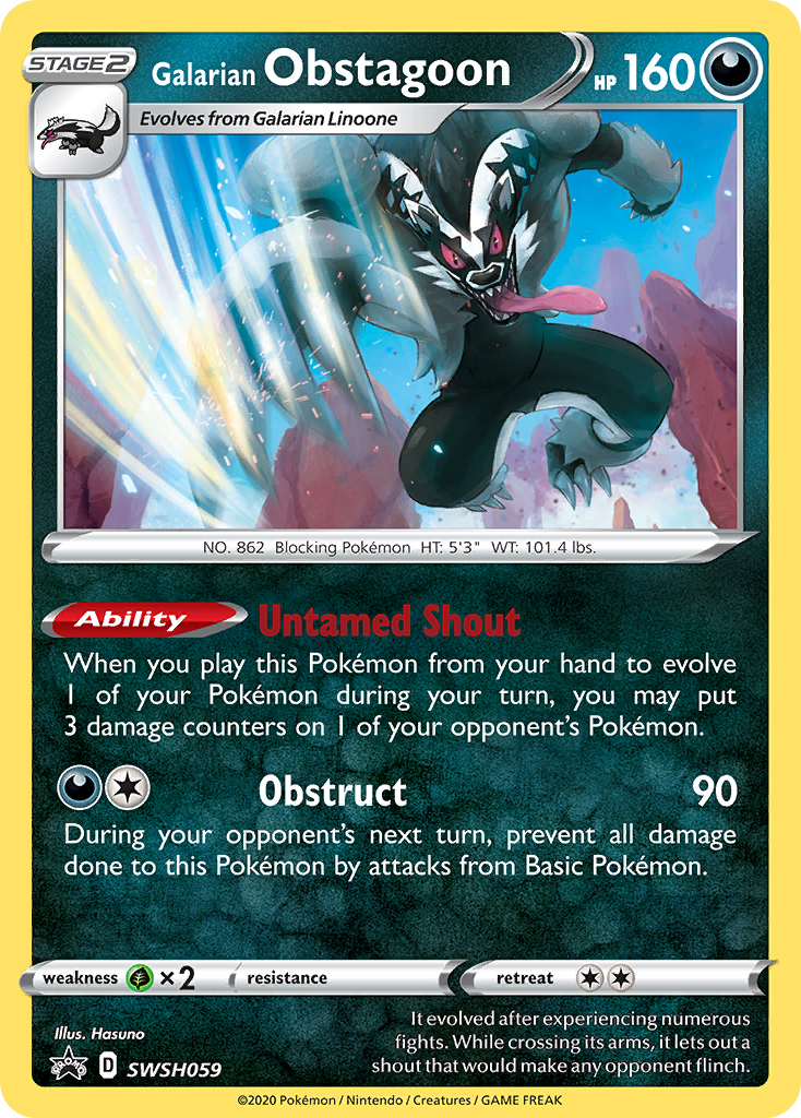 Galarian Obstagoon (SWSH059) [Sword & Shield: Black Star Promos] | Local Legends