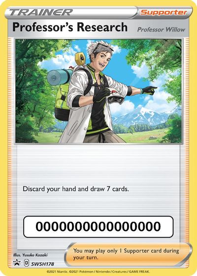 Professor's Research (SWSH178) (Pokemon Go Code) [Sword & Shield: Black Star Promos] | Local Legends