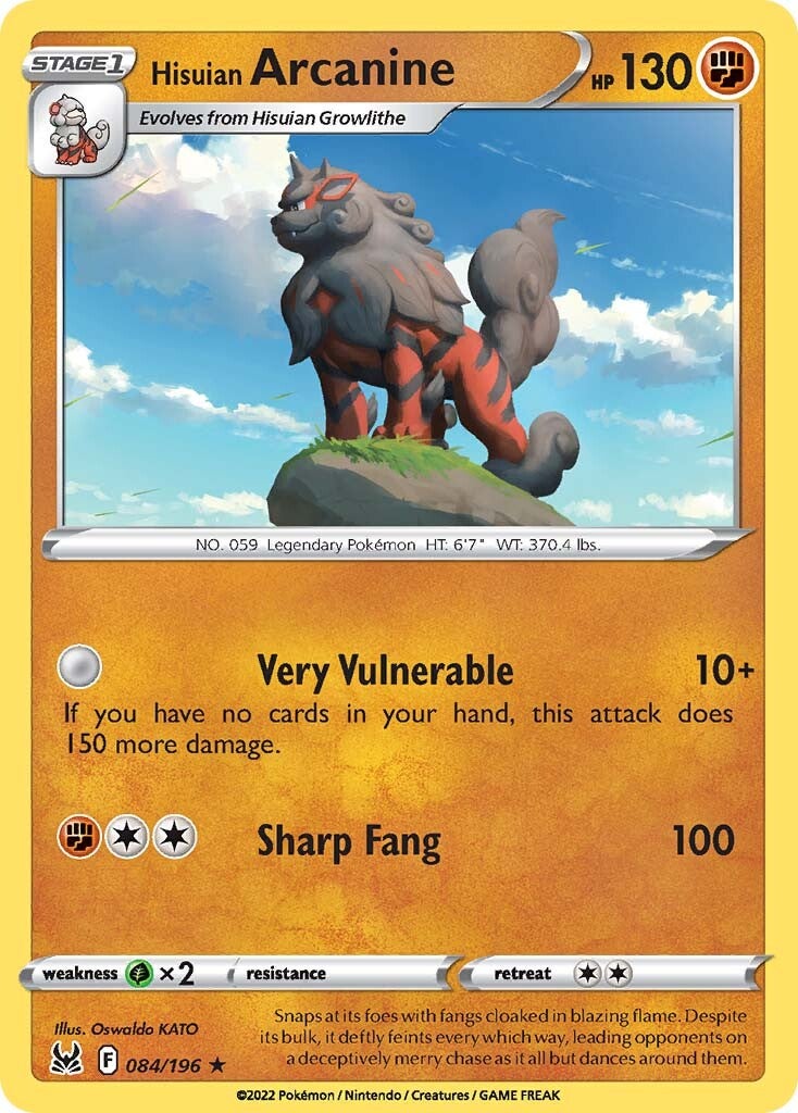 Hisuian Arcanine (084/196) [Sword & Shield: Lost Origin] | Local Legends