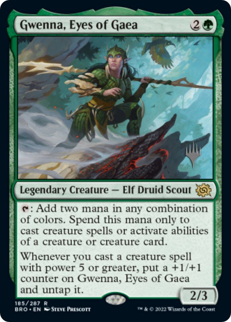 Gwenna, Eyes of Gaea (Promo Pack) [The Brothers' War Promos] | Golgari Games