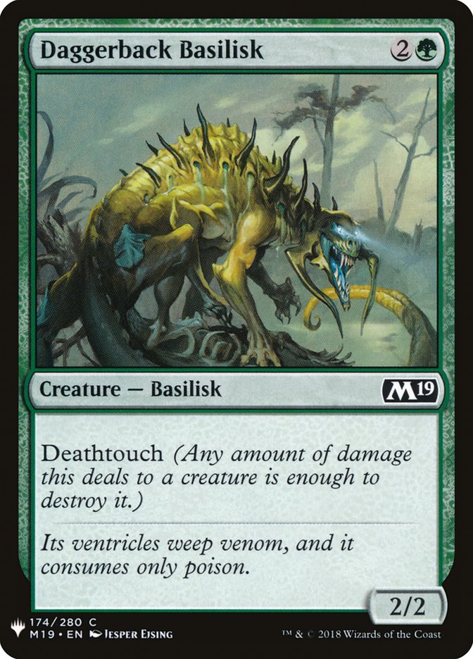 Daggerback Basilisk [Mystery Booster] | Golgari Games