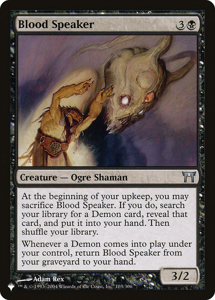 Blood Speaker [The List] | Local Legends