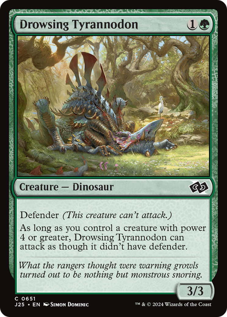 Drowsing Tyrannodon [Foundations Jumpstart] | Local Legends