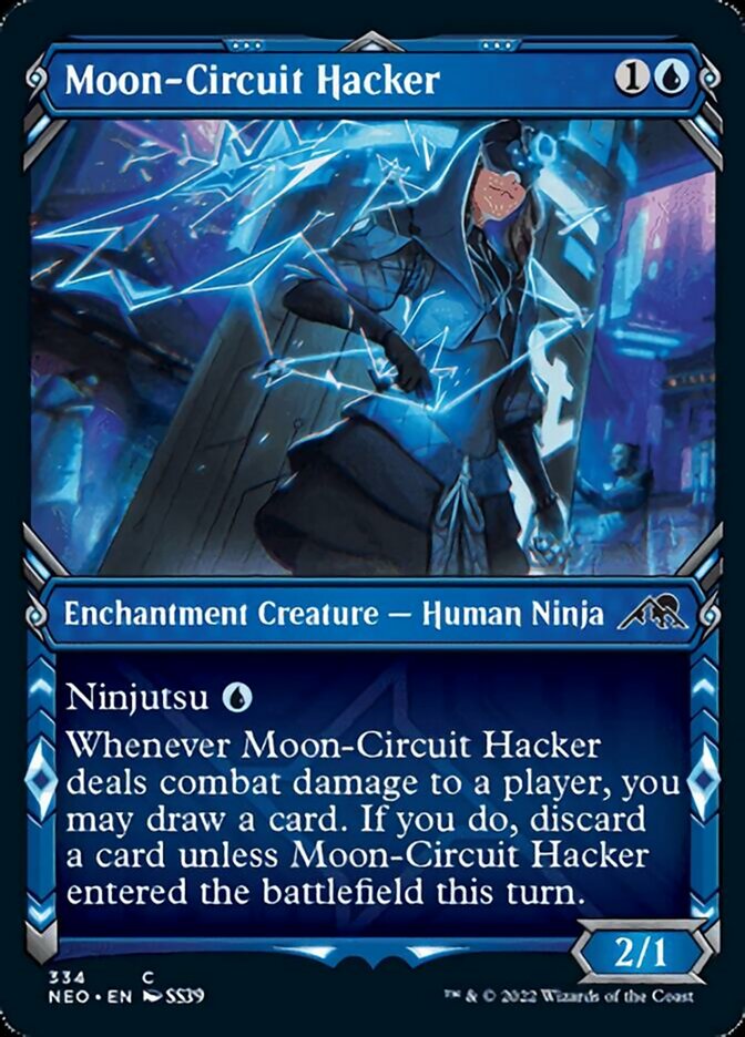 Moon-Circuit Hacker (Showcase Ninja) [Kamigawa: Neon Dynasty] | Golgari Games