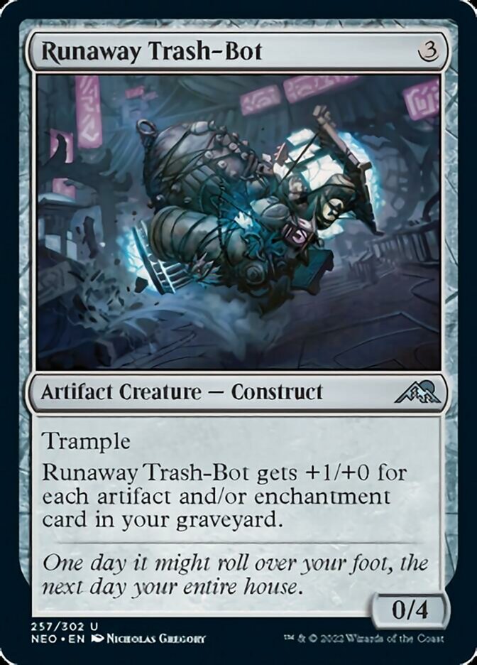 Runaway Trash-Bot [Kamigawa: Neon Dynasty] | Golgari Games