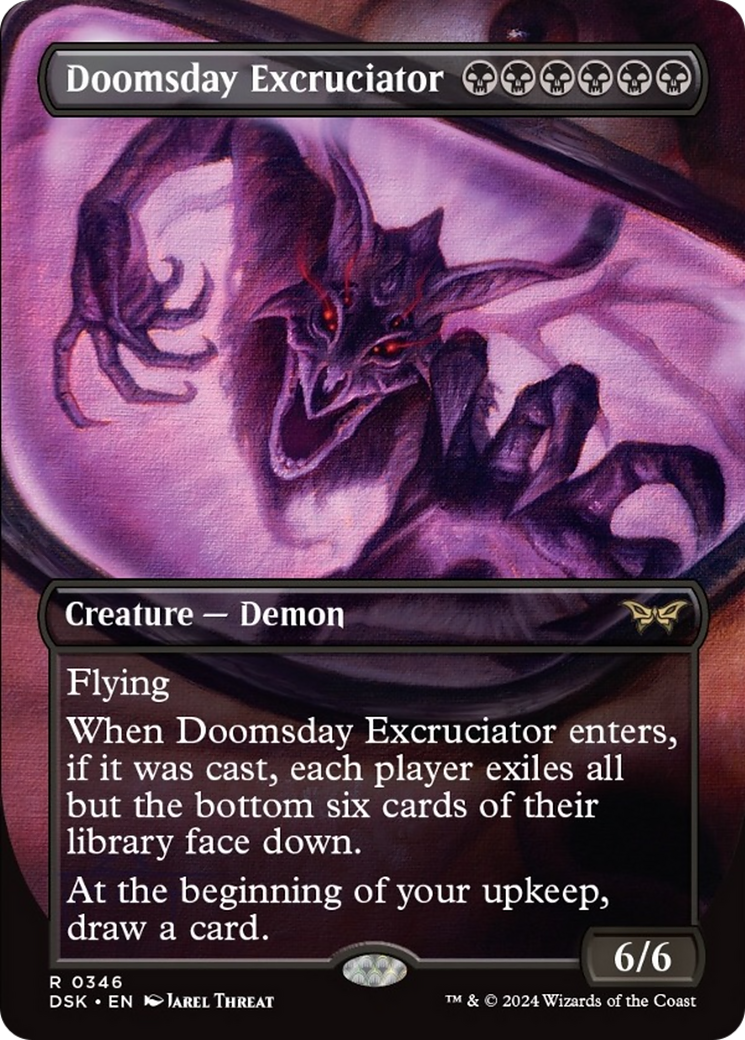 Doomsday Excruciator (Borderless) [Duskmourn: House of Horror] | Golgari Games