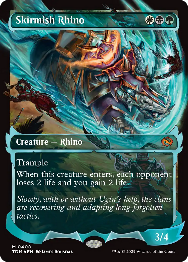 Skirmish Rhino (0408) (Showcase) [Tarkir: Dragonstorm] | Local Legends