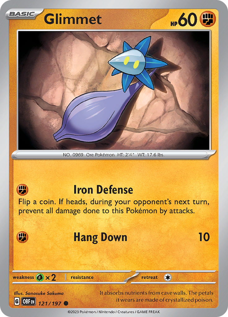 Glimmet (121/197) [Scarlet & Violet: Obsidian Flames] | Local Legends
