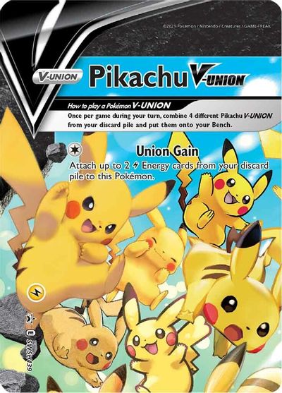 Pikachu V-UNION (SWSH139) (Celebrations) [Sword & Shield: Black Star Promos] | Local Legends