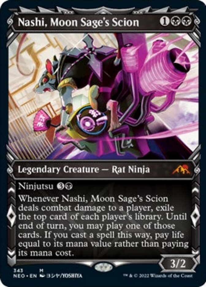 Nashi, Moon Sage's Scion (Showcase Ninja) [Kamigawa: Neon Dynasty] | Local Legends