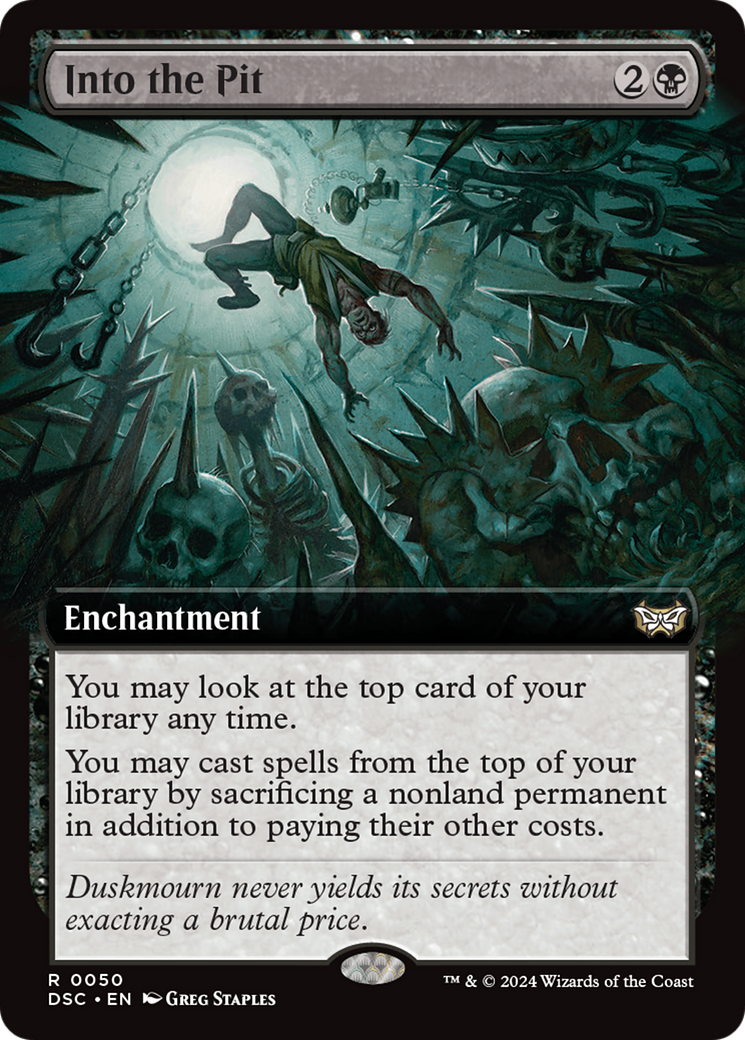 Into the Pit (Extended Art) [Duskmourn: House of Horror Commander] | Local Legends