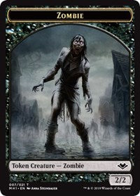 Zombie (007) // Elephant (012) Double-Sided Token [Modern Horizons Tokens] | Golgari Games