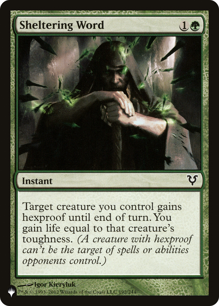 Sheltering Word [The List] | Local Legends