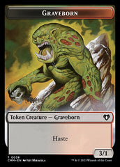 Clue // Graveborn Double-Sided Token [Commander Masters Tokens] | Local Legends