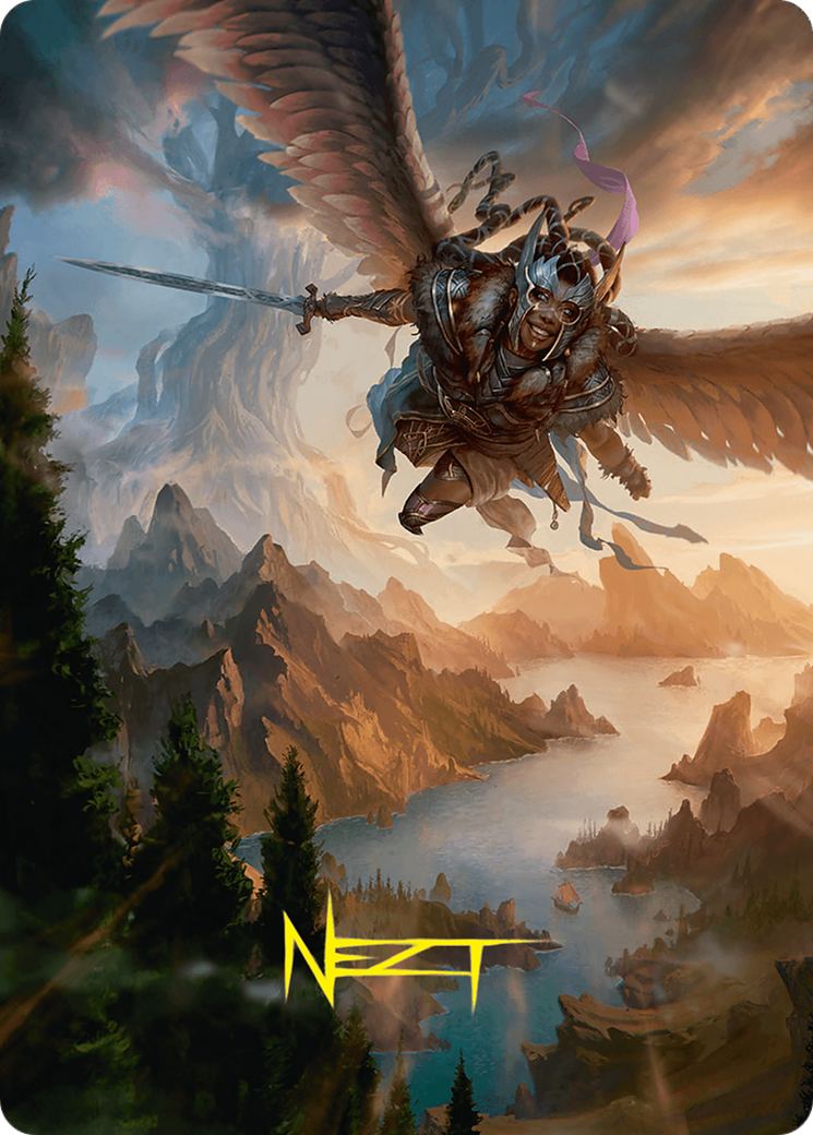 Youthful Valkyrie Art Card (28/54) (Gold-Stamped Signature) [Foundations Art Series] | Local Legends