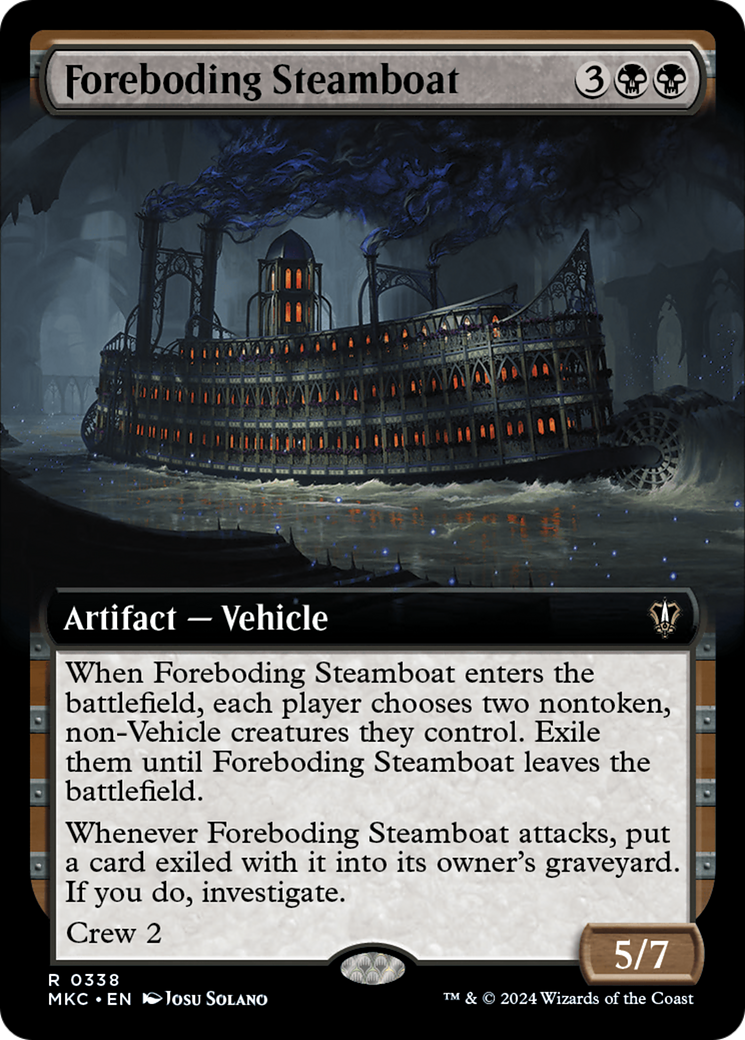 Foreboding Steamboat (Extended Art) [Murders at Karlov Manor Commander] | Golgari Games