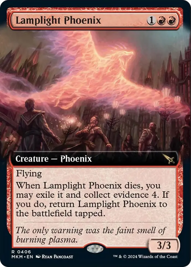 Lamplight Phoenix (Extended Art) [Murders at Karlov Manor] | Golgari Games