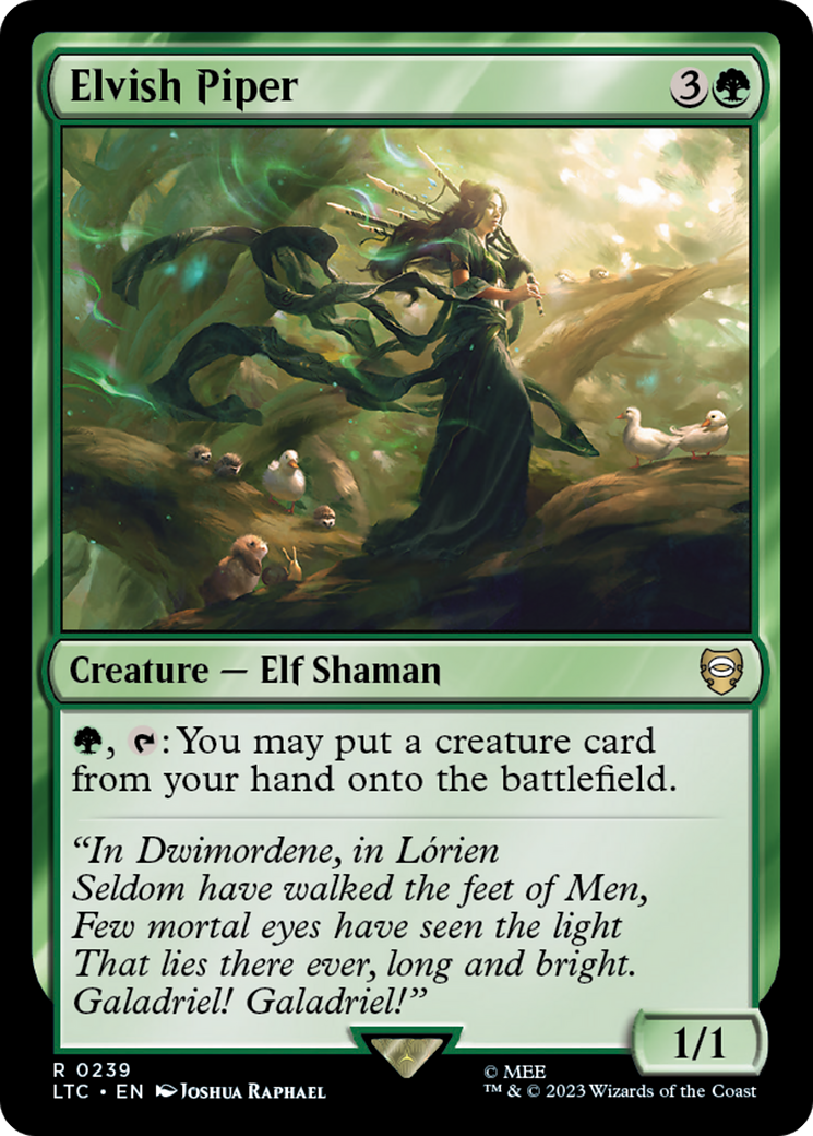 Elvish Piper [The Lord of the Rings: Tales of Middle-Earth Commander] | Golgari Games