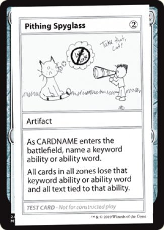 Pithing Spyglass (2021 Edition) [Mystery Booster Playtest Cards] | Local Legends