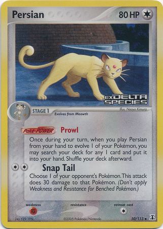 Persian (50/113) (Stamped) [EX: Delta Species] | Local Legends