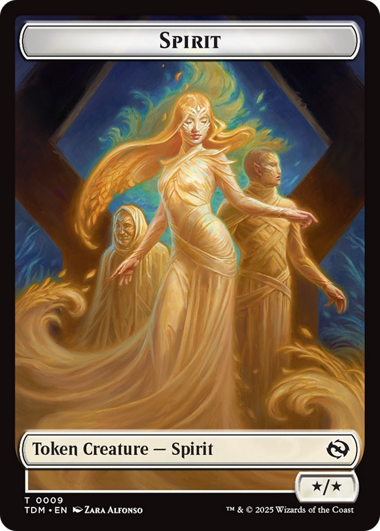 Spirit (0008) // Spirit (0009) Double-Sided Token [Tarkir: Dragonstorm Tokens] | Local Legends