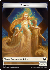 Spirit (0008) // Spirit (0009) Double-Sided Token [Tarkir: Dragonstorm Tokens] | Local Legends