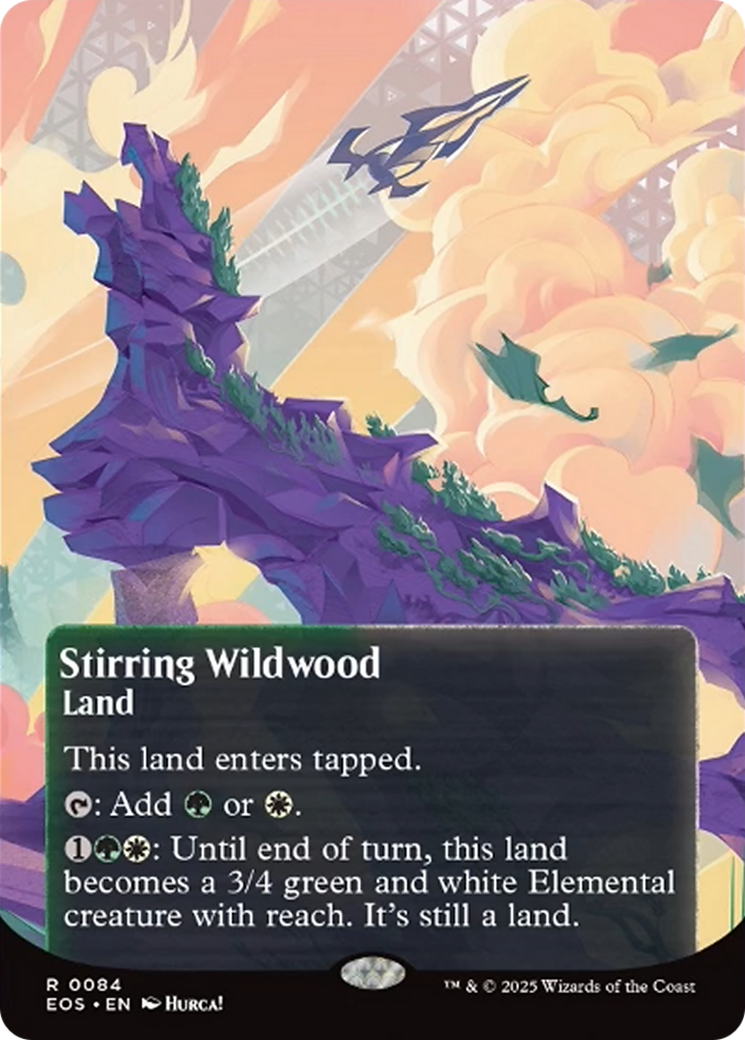 Stirring Wildwood (0084) (Borderless) [Edge of Eternities: Stellar Sights] | Local Legends