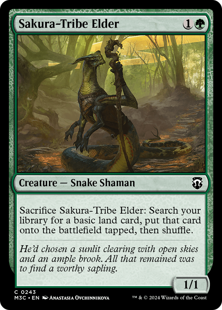 Sakura-Tribe Elder (Ripple Foil) [Modern Horizons 3 Commander] | Local Legends