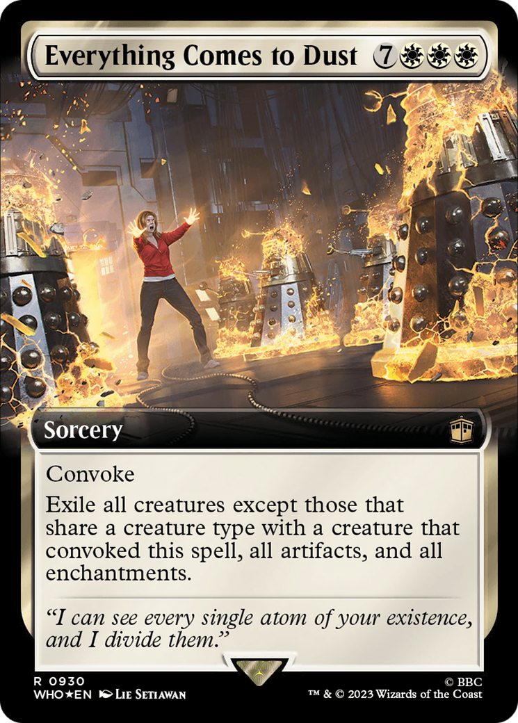 Everything Comes to Dust (Extended Art) (Surge Foil) [Doctor Who] | Local Legends