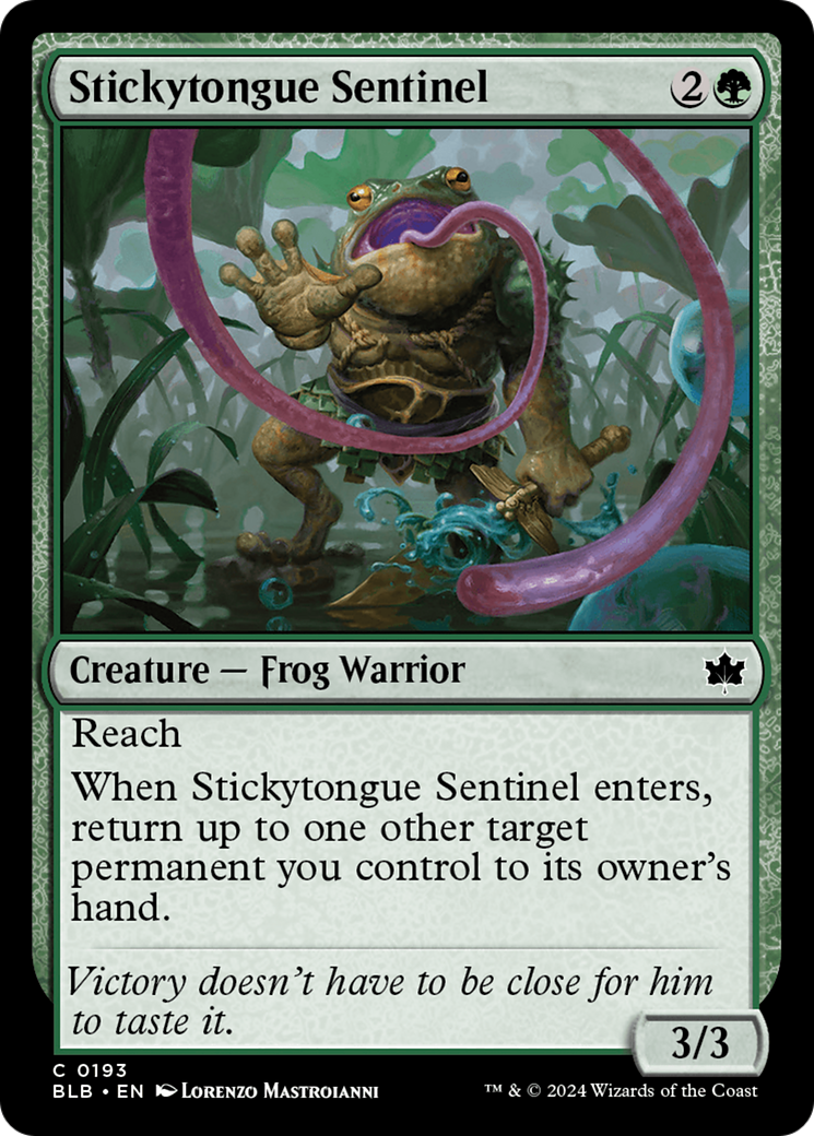 Stickytongue Sentinel [Bloomburrow] | Golgari Games