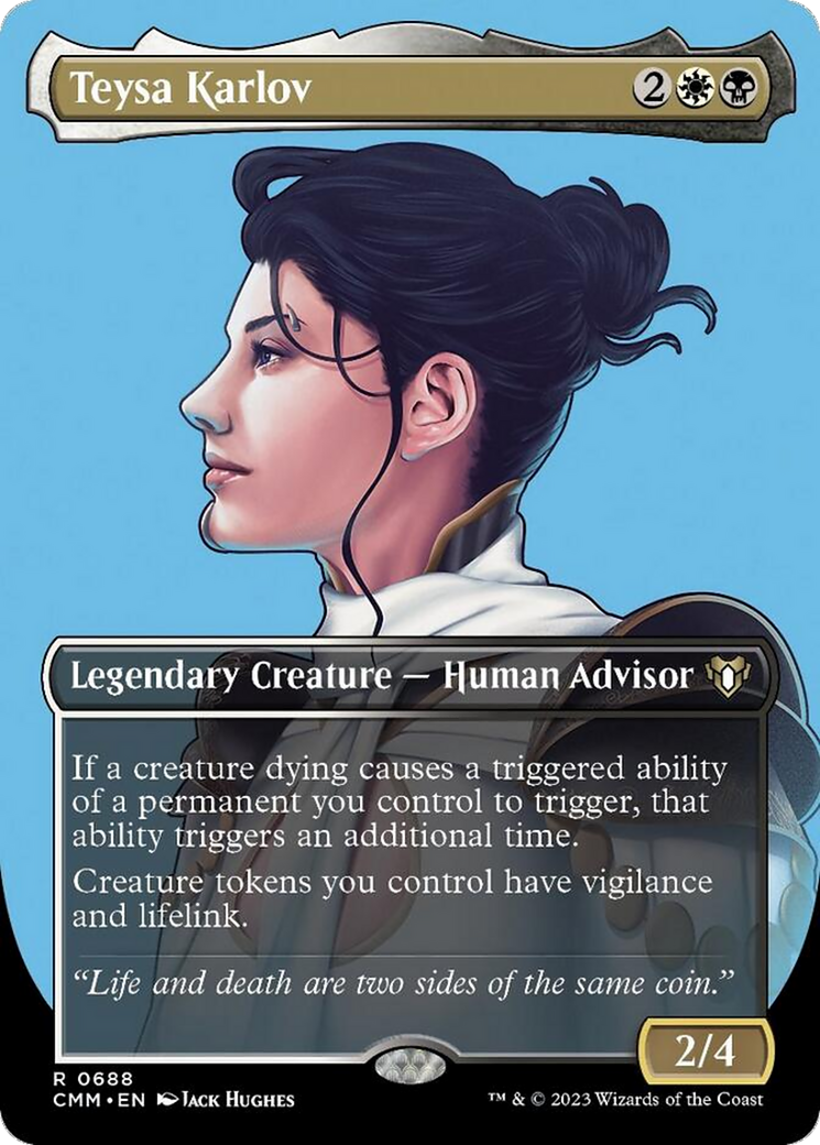 Teysa Karlov (Borderless Profile) [Commander Masters] | Local Legends