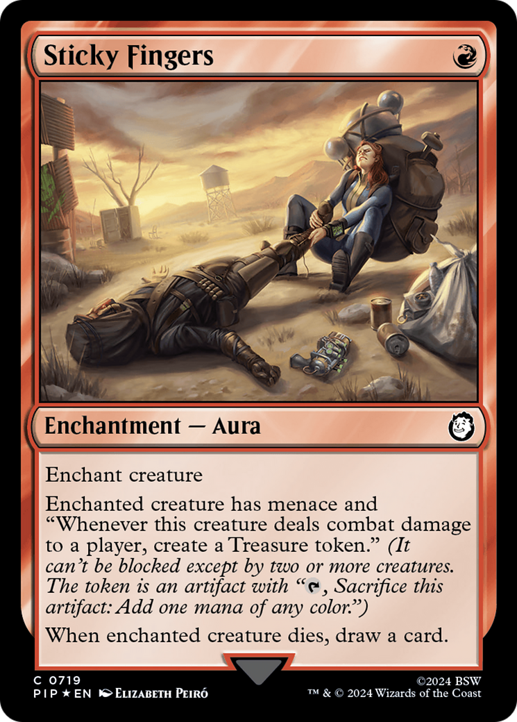 Sticky Fingers (Surge Foil) [Fallout] | Local Legends