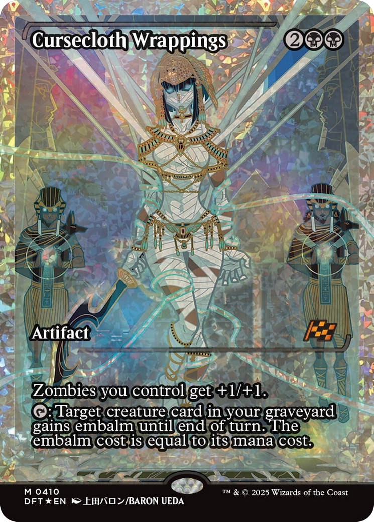 Cursecloth Wrappings (Showcase) (Fracture Foil) [Aetherdrift] | Local Legends
