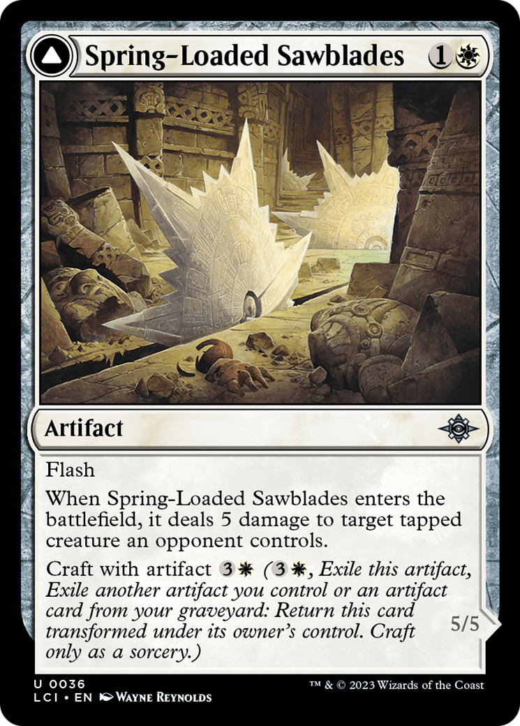 Spring-Loaded Sawblades // Bladewheel Chariot [The Lost Caverns of Ixalan] | Golgari Games