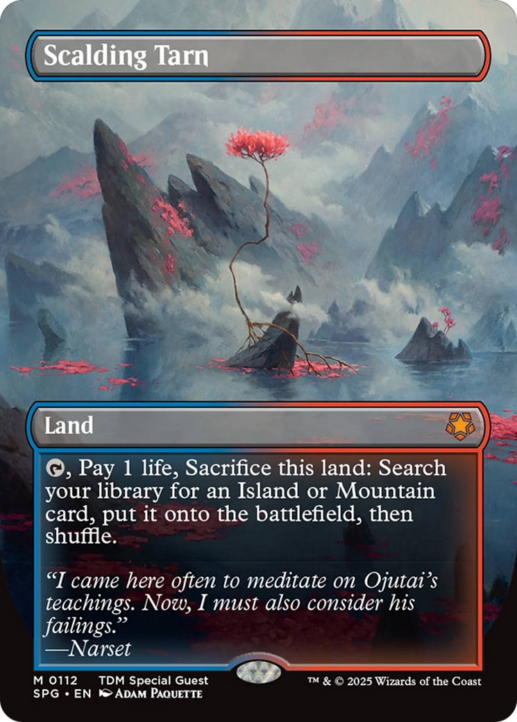 Scalding Tarn (Borderless) [Tarkir: Dragonstorm Special Guests] | Local Legends