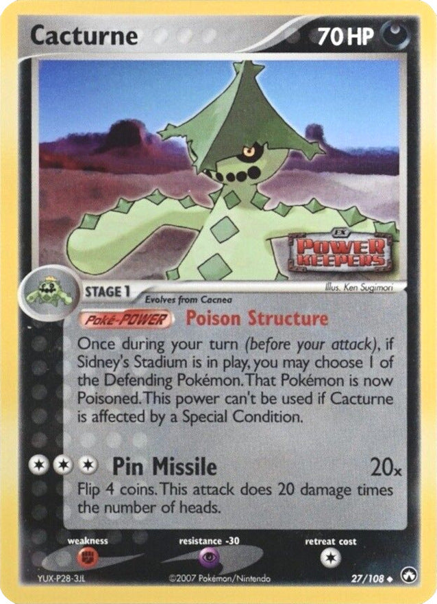 Cacturne (27/108) (Stamped) [EX: Power Keepers] | Local Legends