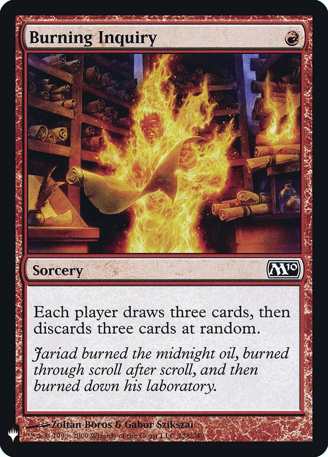 Burning Inquiry [Mystery Booster] | Local Legends