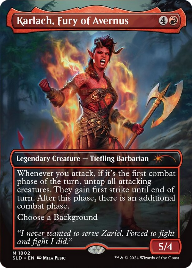 Karlach, Fury of Avernus (Rainbow Foil) [Secret Lair Drop Series] | Local Legends