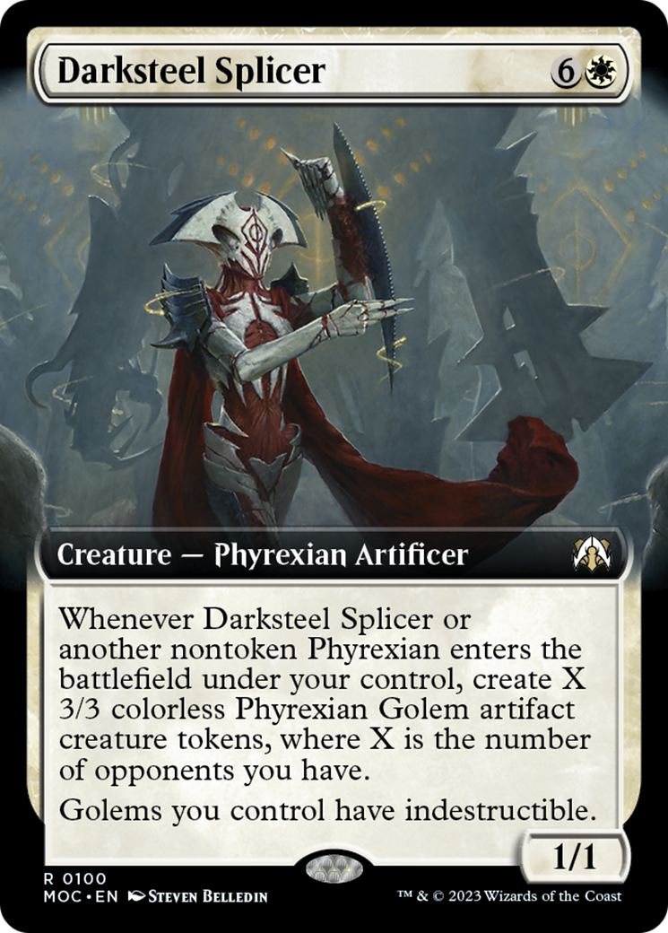 Darksteel Splicer (Extended Art) [March of the Machine Commander] | Local Legends