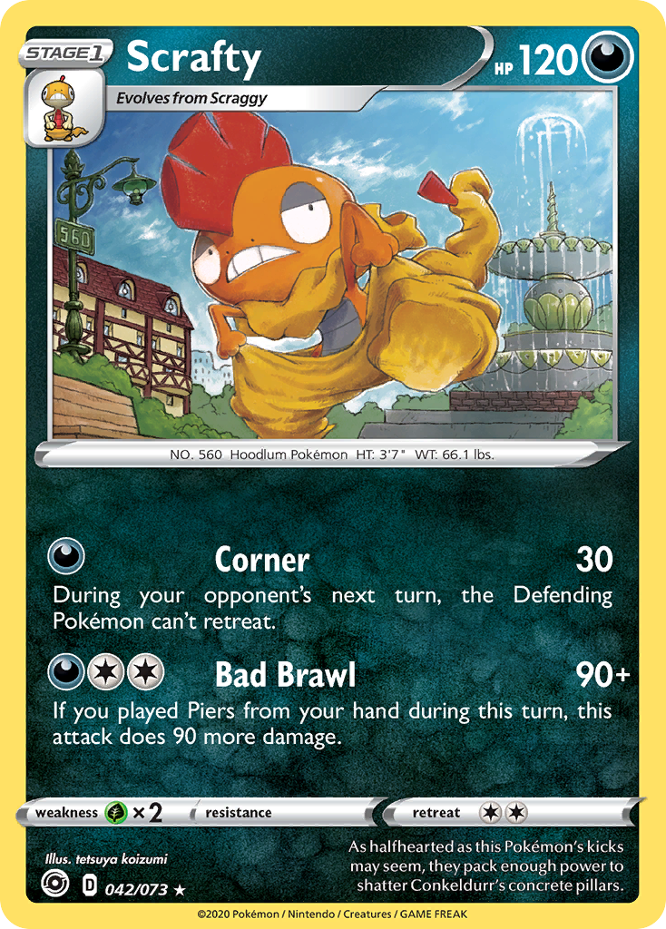 Scrafty (042/073) [Sword & Shield: Champion's Path] | Golgari Games