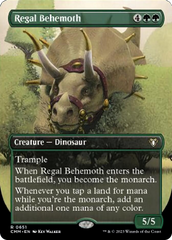 Regal Behemoth (Borderless Alternate Art) [Commander Masters] | Golgari Games