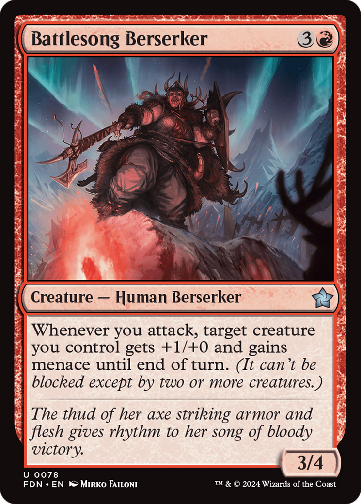 Battlesong Berserker [Foundations] | Local Legends