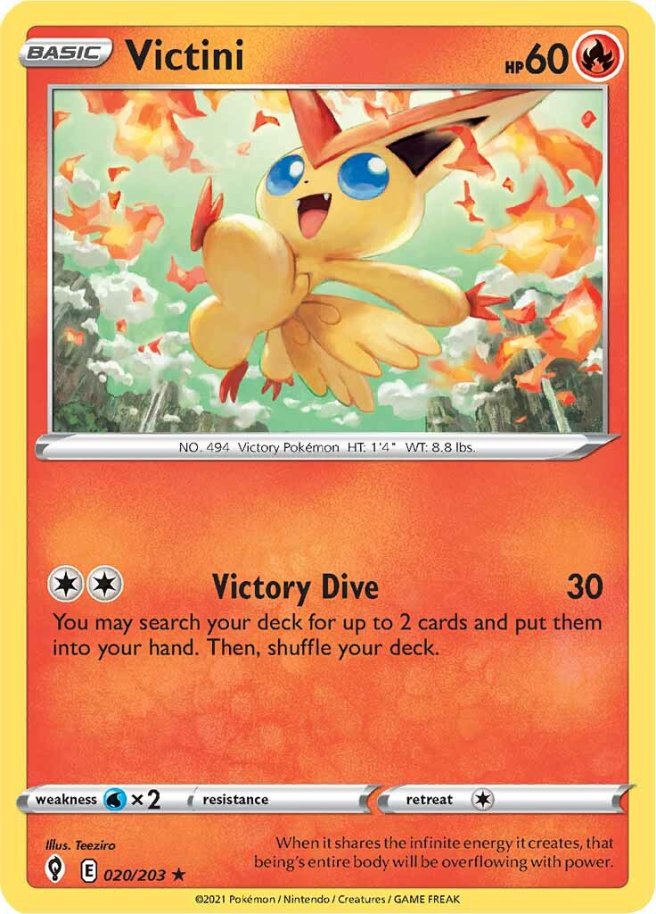 Victini (020/203) [Sword & Shield: Evolving Skies] | Golgari Games