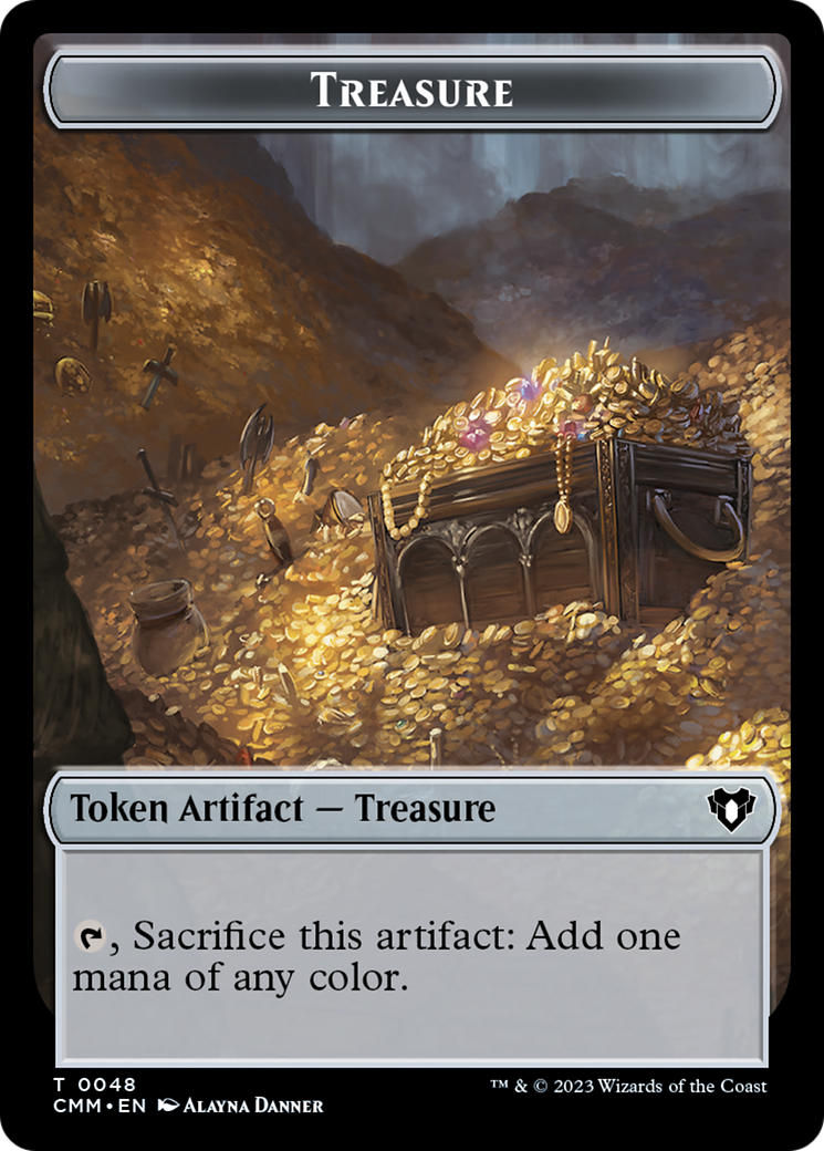 Treasure // Ogre Double-Sided Token [Commander Masters Tokens] | Golgari Games