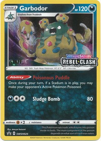 Garbodor (SWSH025) (Staff Prerelease Promo) [Sword & Shield: Black Star Promos] | Local Legends